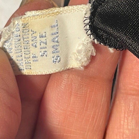 Vanity Fair vintage retro polka dot black and red skirt slip - Picture 2 of 4